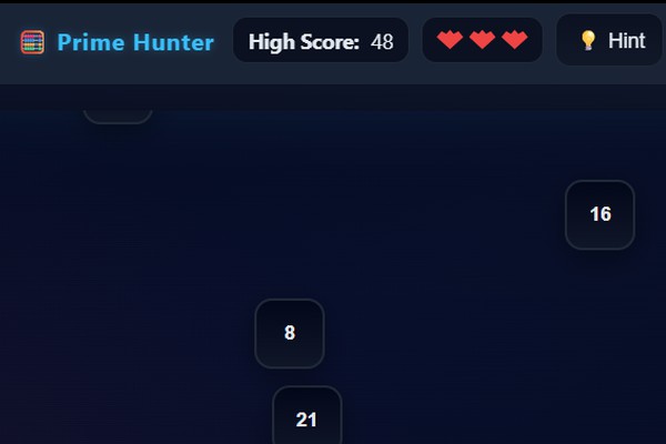Prime Number Hunter Game Preview