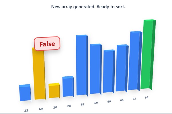 Bubble Sort Visualization Tool Preview